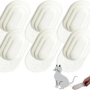 NYANPLING Pet Urine Collection - 6-Pack Disposable Paper Free-Catch Urine Trays for Cats & Small Dogs - Supports Midstream Clean-Catch - Easy at-Home, No-Litter Design - Made in Japan